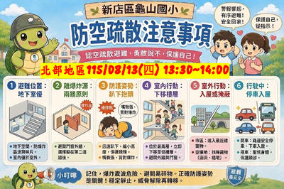 防空疏散注意事項
